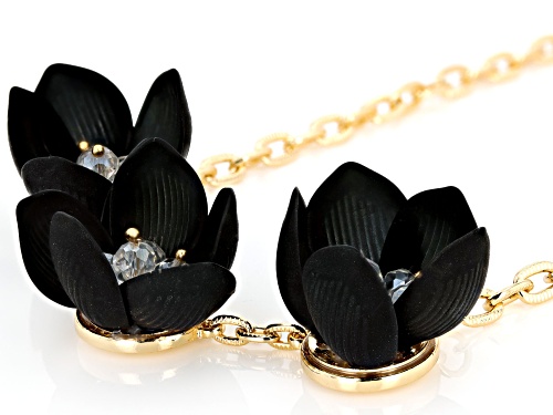 Off Park® Collection Resin Bead Gold Tone Floral Necklace