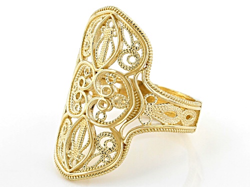 Pre-Owned Artisan Collection Of Turkey™ 18K Yellow Gold Over sterling Silver Ring - Size 6