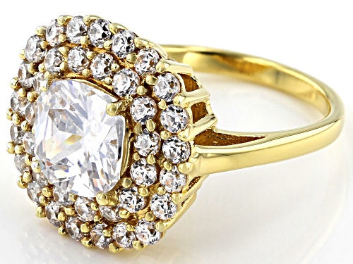Pre-Owned Bella Luce ® 7.15ctw White Diamond Simulant Eterno™ Yellow Ring (3.12ctw DEW) - Size 10