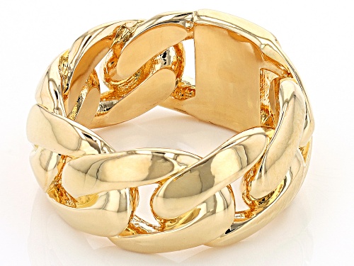 Pre-Owned Moda Al Massimo® 18k Yellow Gold Over Bronze Mariner Link Ring - Size 6