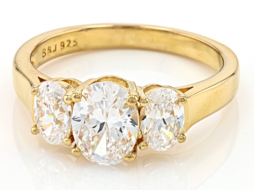 Pre-Owned Bella Luce® 3.97ctw White Diamond Simulant Eterno™ Yellow Ring (2.40ctw DEW) - Size 10