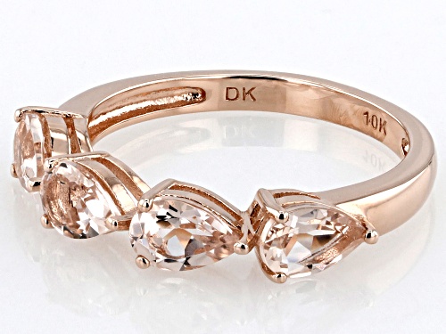 Pre-Owned 1.36ctw Cor De Rosa™ Morganite 10k Rose Gold Ring - Size 6