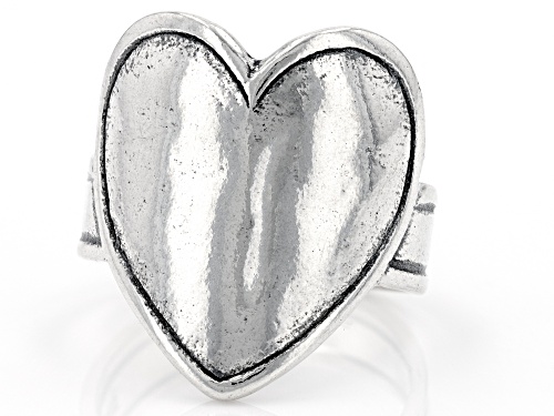 Pre-Owned Artisan Collection of Israel™ Sterling Silver Center Heart Ring - Size 8