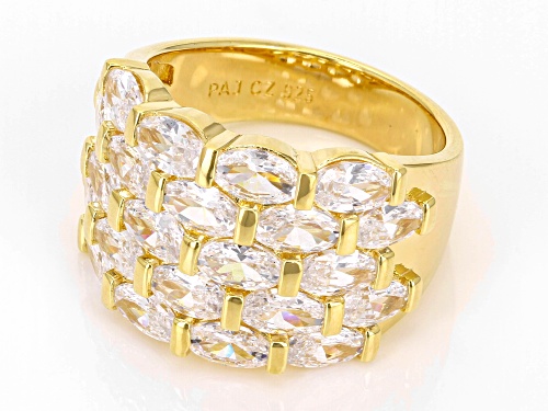 Pre-Owned Bella Luce® 7.72ctw White Diamond Simulant Eterno™ Yellow Ring (4.67ctw DEW) - Size 5