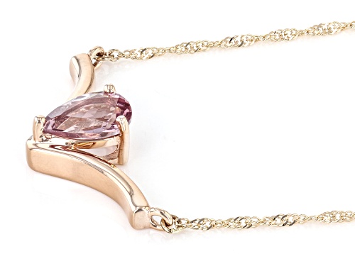 Pre-Owned 0.88ct Color Shift Garnet 10k Rose Gold Necklace - Size 18