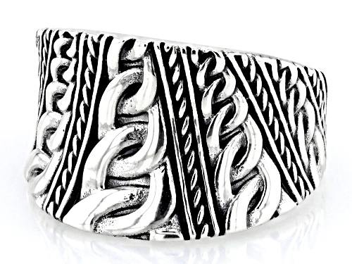 Pre-Owned Artisan Collection of Bali™ Sterling Silver Textured Ring - Size 6