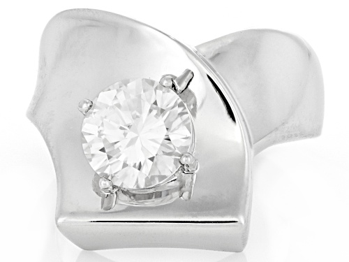 Pre-Owned MOISSANITE FIRE® 1.90CT DEW ROUND BRILLIANT PLATINEVE® RING - Size 5