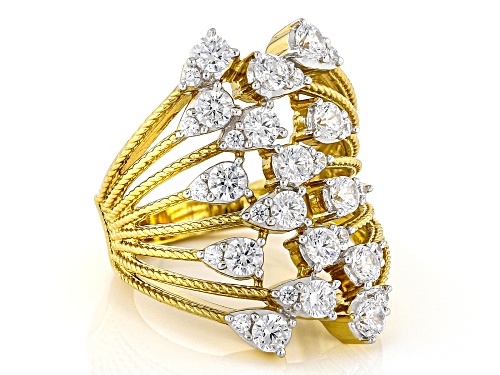 Pre-Owned Charles Winston For Bella Luce® 2.72ctw White Diamond Simulant Eterno™ Yellow Ring(1.64ctw - Size 8