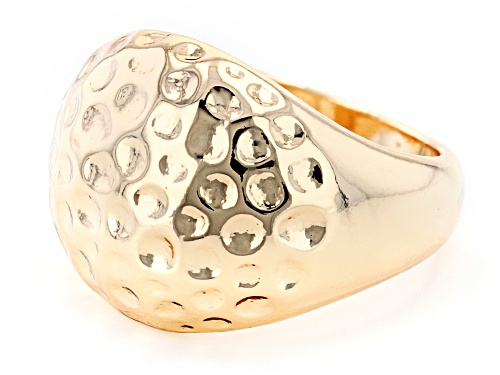 Pre-Owned Paula Deen Jewelry™, 18k Yellow Gold Over Brass Textured Dome Ring - Size 6