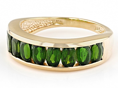 Pre-Owned 2.11ctw Chrome Diopside 18k Yellow Gold Over Sterling Silver Ring - Size 7