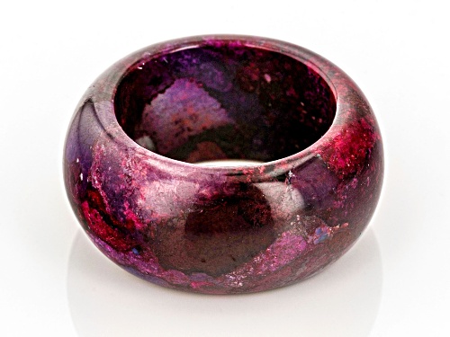 Pre-Owned Southwest Style by JTV™ Purple Turquoise Band Ring - Size 10