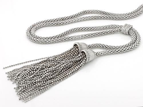 Pre-Owned Judith Ripka 1.17ctw Bella Luce® Rhodium Over Silver 24