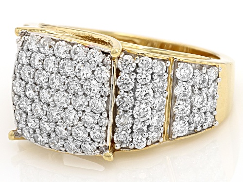 Pre-Owned Prazana® Lab-Grown Diamonds 1.85ctw White Diamond 14k Gold Over Sterling Silver Ring, H SI - Size 7