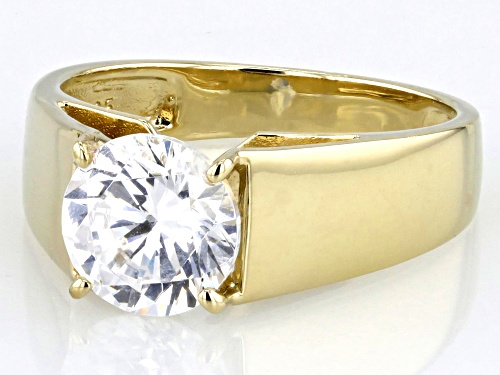 Pre-Owned Bella Luce® 3.46ctw White Diamond Simulant Eterno™ Yellow Ring(2.09ctw DEW) - Size 9