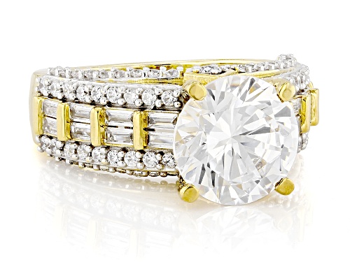 Pre-Owned Bella Luce® 8.35ctw White Diamond Simulant Eterno™ Yellow Ring(5.06ctw DEW) - Size 7