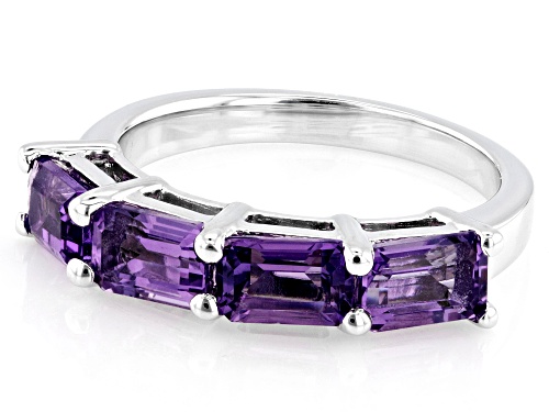 Pre-Owned 1.98ctw Canela Amethyst Rhodium Over Sterling Silver Ring - Size 7