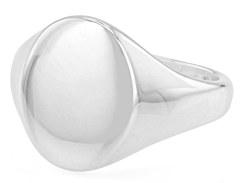 Pre-Owned Purezza 950™ Sterling Silver Polished Signet Ring - Size 10