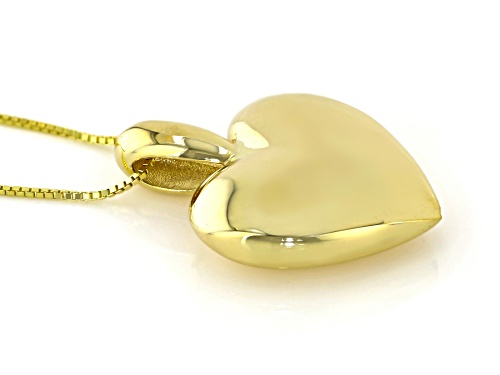 Pre-Owned 14k Yellow Gold Heart Pendant 18 Inch Necklace
