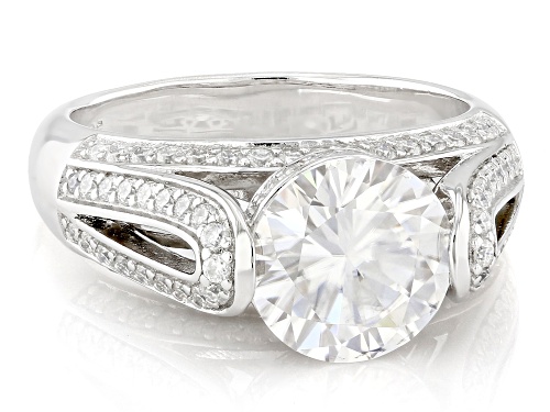 Pre-Owned MOISSANITE FIRE® 3.54CTW DEW ROUND BRILLIANT PLATINEVE® RING - Size 6