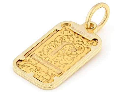 Pre-Owned Stefano Oro® 24k Yellow Gold 1g Blossom Initial 