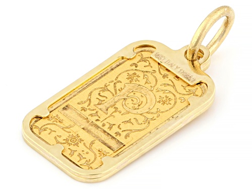 Pre-Owned Stefano Oro® 24k Yellow Gold 1g Blossom Initial 