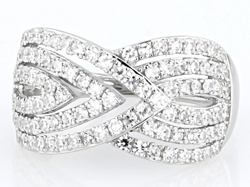 Pre-Owned Prazana® Lab-Grown Diamonds 1.00ctw White Lab-Grown Diamond Rhodium Over Sterling Silver B - Size 7