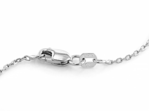 Pre-Owned Bella Luce® 0.49ctw White Diamond Simulant Rhodium Over Sterling Silver 