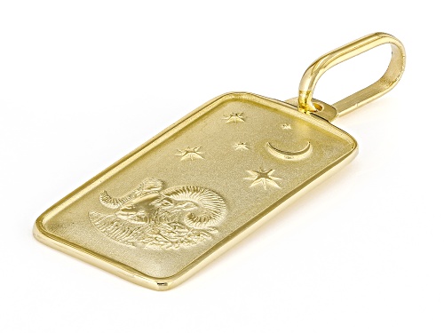 Pre-Owned Stefano Oro® 14k Yellow Gold Aries Zodiac Pendant