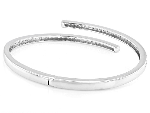 Pre-Owned Prazana® Lab-Grown Diamonds 2.59ctw Lab-Grown Diamond Rhodium Over Sterling Silver Bangle, - Size 7.25