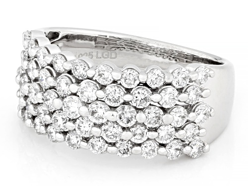 Pre-Owned Prazana® Lab-Grown Diamonds 1.50ctw White Diamond Rhodium Over Sterling Silver Ring, H SI - Size 6
