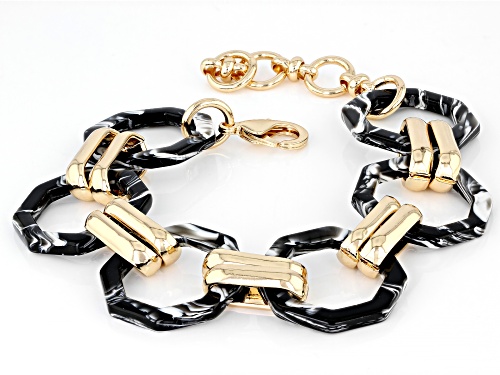 Pre-Owned Paula Deen Jewelry™ Acrylic Gold Tone Bracelet