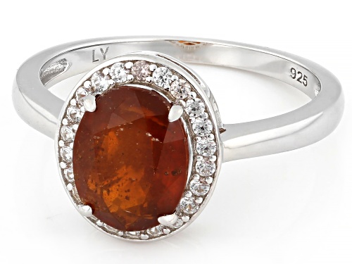 Pre-Owned 1.95ct Kyanite with 0.24ctw White Zircon Rhodium Over Sterling Silver Ring - Size 7