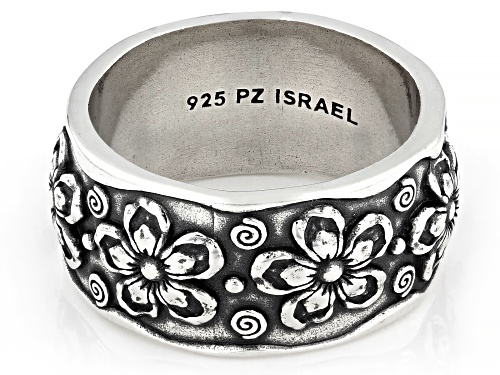 Pre-Owned Artisan Collection of Israel™ Sterling Silver Floral Band Ring - Size 6