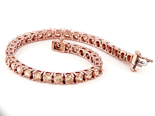 Pre-Owned Bella Luce® 16.00ctw Champagne Diamond Simulant Eterno™ Rose Tennis Bracelet(9.69ctw DEW) - Size 8