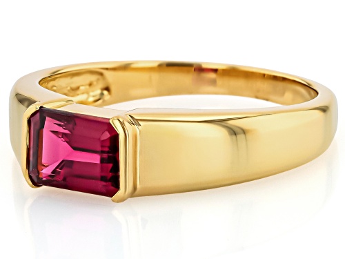 Pre-Owned 1.02ct Grape Color Garnet 18k Yellow Gold Over Sterling Silver Band Ring - Size 6