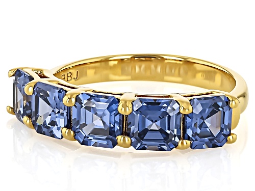 Pre-Owned Bella Luce® Esotica™ 6.07ctw Tanzanite Simulant Eterno™ Yellow Asscher Cut Ring - Size 6