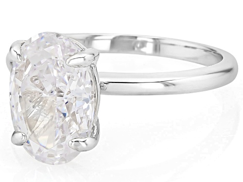 Pre-Owned Bella Luce® 5.67ctw White Diamond Simulant Rhodium Over Brass Ring - Size 7