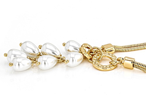 Pre-Owned Off Park® Collection Pearl Simulant Gold Tone Drop Necklace - Size 18