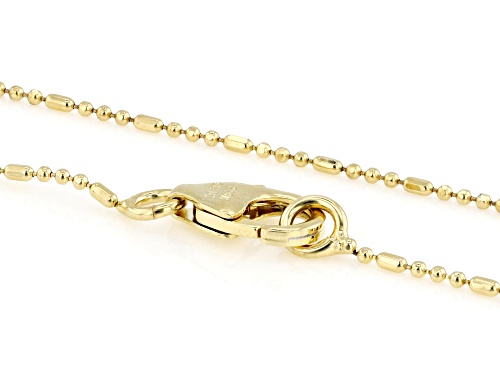 Pre-Owned Moda Al Massimo® 18k Yellow Gold Over Bronze Bead Necklace. Made in Italy. - Size 20