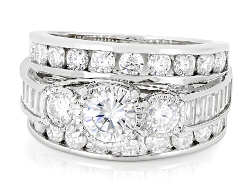 Pre-Owned MOISSANITE FIRE® 2.96CTW DEW ROUND PLATINEVE® RING - Size 7