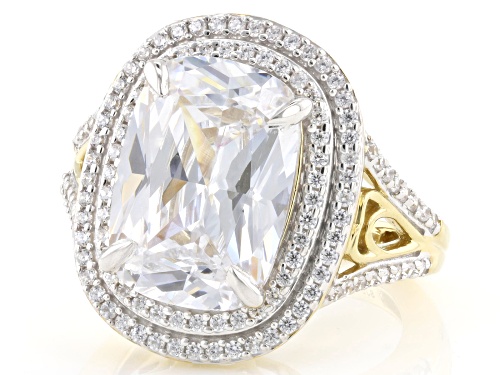 Pre-Owned Bella Luce® 12.00ctw White Diamond Simulant Eterno™ Yellow Ring - Size 6