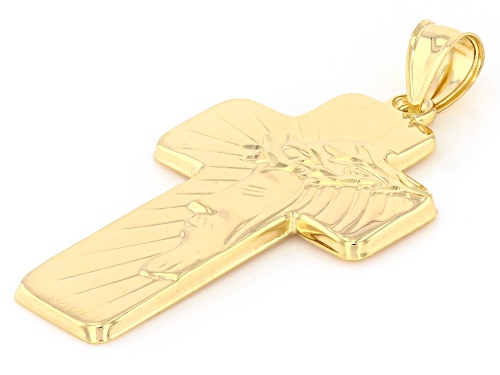 Pre-Owned 10k Yellow Gold Crucifix with Prayer Cross Pendant
