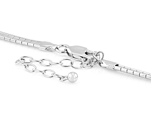 Pre-Owned Bella Luce® 8.55ctw White Diamond Simulant Rhodium Over Sterling Silver Necklace - Size 18