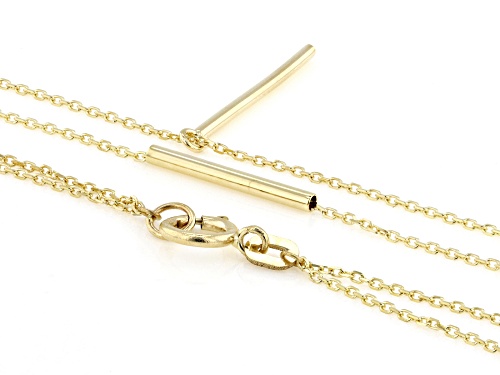 Pre-Owned Stefano Oro® 14k Yellow Gold Multi-Layer Bar Necklace - Size 16