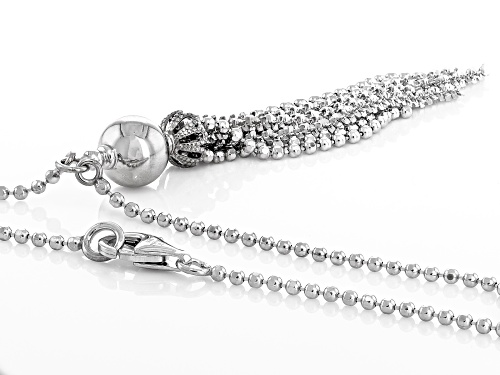 Pre-Owned Rhodium Over Sterling Silver 18