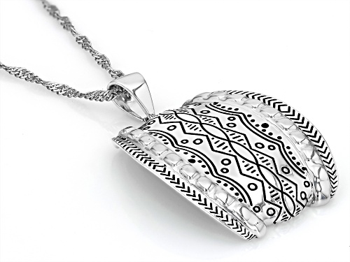 Pre-Owned Southwest Style by JTV™ Sterling Silver Pendant With 18
