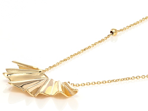 Pre-Owned Stefano Oro® 14k Yellow Liquid Gold Wave Necklace - Size 18