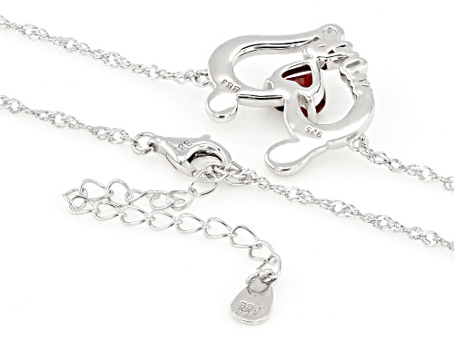 Pre-Owned 0.73ctw Vermelho Garnet™ Rhodium Over Sterling Silver 