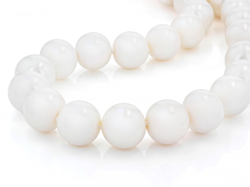 Pre-Owned Genusis™ 10-13mm White Cultured Freshwater Pearl Rhodium Over Sterling Silver 20 Inch Stra - Size 20
