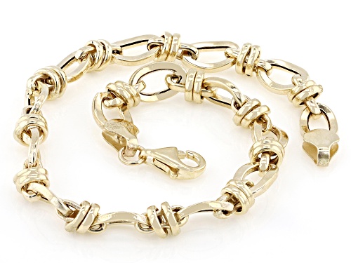 Pre-Owned 10k Yellow Gold 6mm Oval Link Bracelet - Size 7.25